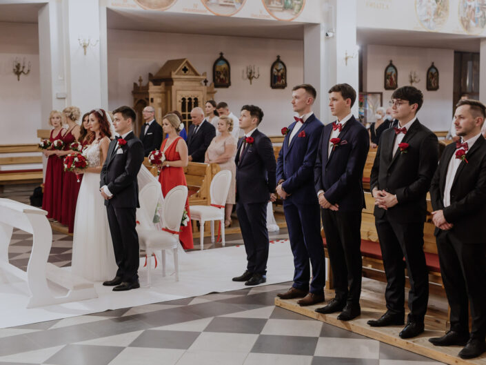zdjęcia z ceremonii ślubu